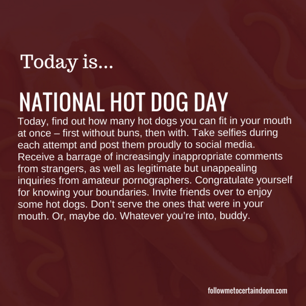0719_National Hot Dog Day
