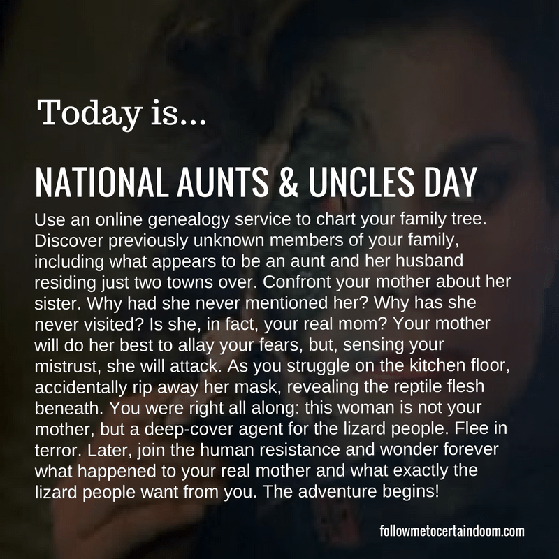 0726_National Aunts and Uncles Day